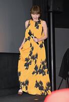 　登壇する奥菜恵＝ヒューマントラストシネマ渋谷（撮影・堀内翔）