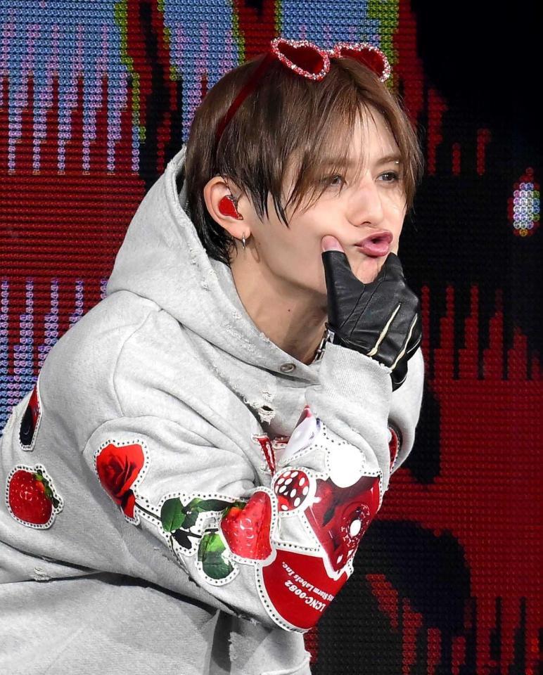 　あざとかわいい表情を見せる山田涼介（撮影・伊藤笙子）