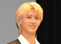 　映画「劇場版　スメルズ　ライク　グリーン　スピリット」完成披露上演会に登場した曽野舜太