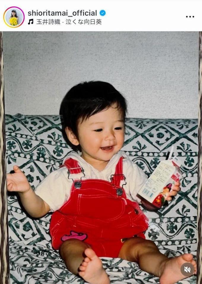 　面影ある？幼少期の姿。玉井詩織のインスタグラム＠ｓｈｉｏｒｉｔａｍａｉ＿ｏｆｆｉｃｉａｌより