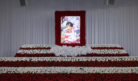 　楳図かずおさんの祭壇（撮影・金田祐二）