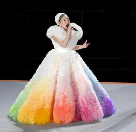 　２１年７月、東京五輪開会式で国歌斉唱をするＭＩＳＩＡ