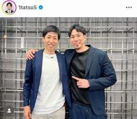 　福澤達哉氏（右）のインスタグラム＠１ｔａｔｓｕ５より 