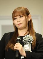 　楳図かずおさんを偲んだ中川翔子（撮影・金田祐二）