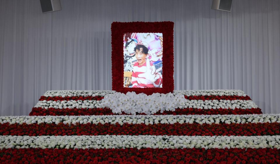 　楳図かずおさんの祭壇（撮影・金田祐二）