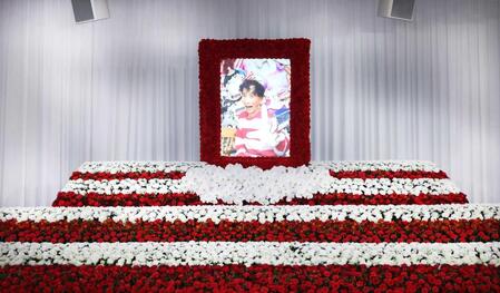 　楳図かずおさんの祭壇（撮影・金田祐二）