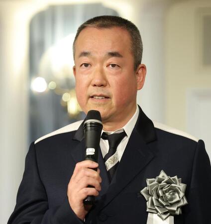 　楳図かずおさんを偲んだ高橋のぼる氏（撮影・金田祐二）