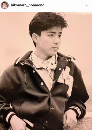 　アイドル時代の彦摩呂。インスタグラム＠ｈｉｋｏｍａｒｏ＿ｈｏｎｍｏｎｏより