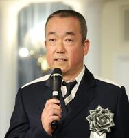 　楳図かずおさんを偲んだ高橋のぼる氏（撮影・金田祐二）