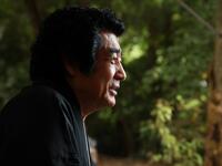 　取材に応じる藤岡弘、（撮影・石井剣太郎）