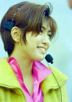 　９４年１１月、ライブを行った内田有紀＝大阪城野外音楽堂