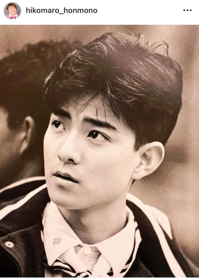　２０歳の頃の彦摩呂。インスタグラム＠ｈｉｋｏｍａｒｏ＿ｈｏｎｍｏｎｏより