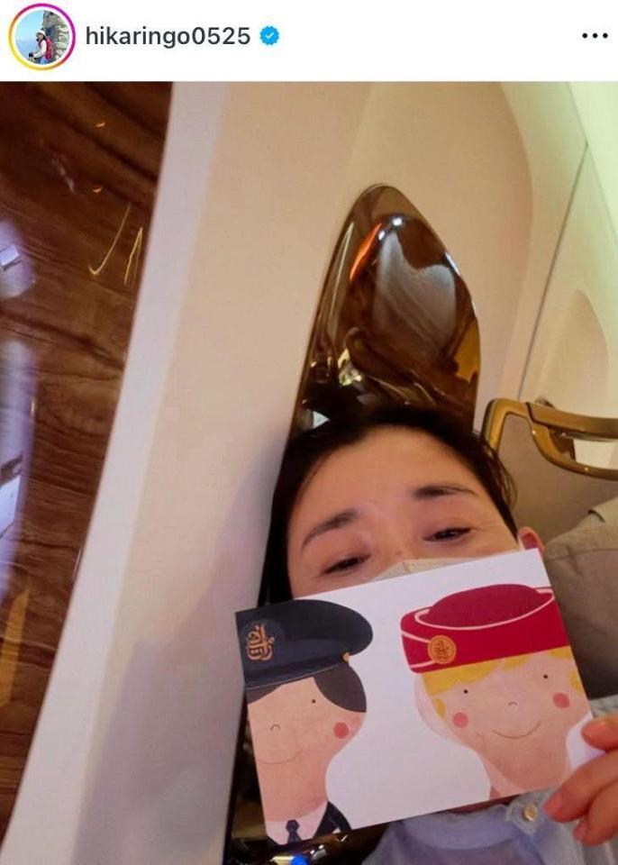 　石田ひかりのインスタグラム＠ｈｉｋａｒｉｎｇｏ０５２５より