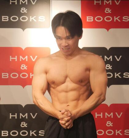 　すさまじい肉体美を披露するハタノハタ