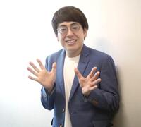 　撮影に応じたヒューマン中村