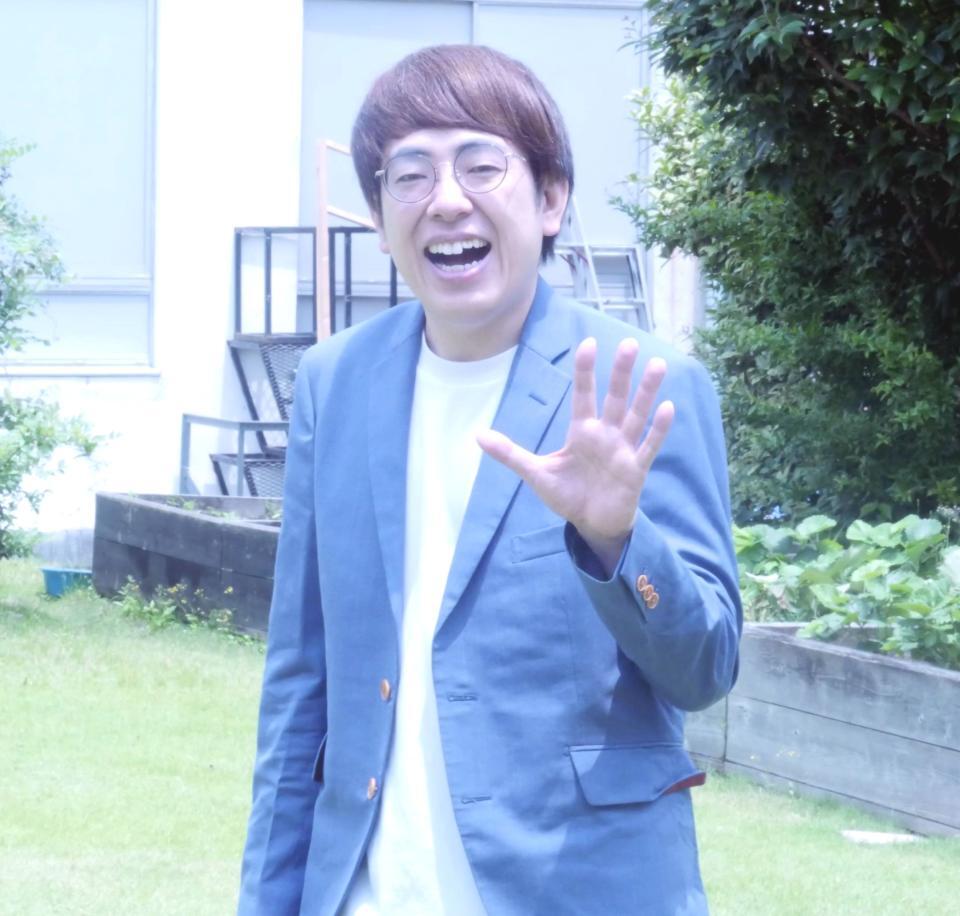 　撮影に応じたヒューマン中村