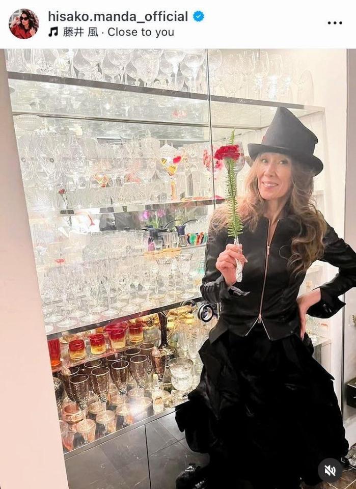 　萬田久子のインスタグラム＠ｈｉｓａｋｏ．ｍａｎｄａ＿ｏｆｆｉｃｉａｌより 