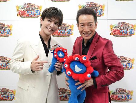 　岩田剛典（左）と田原俊彦