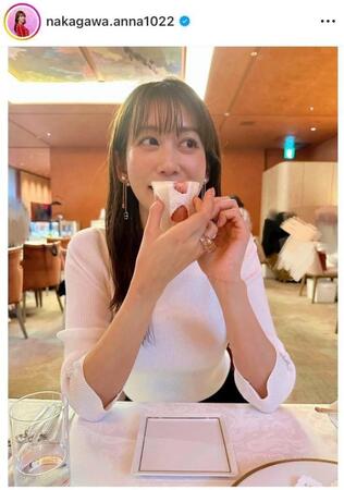 　中川安奈のインスタグラム＠ｎａｋａｇａｗａ．ａｎｎａ１０２２より