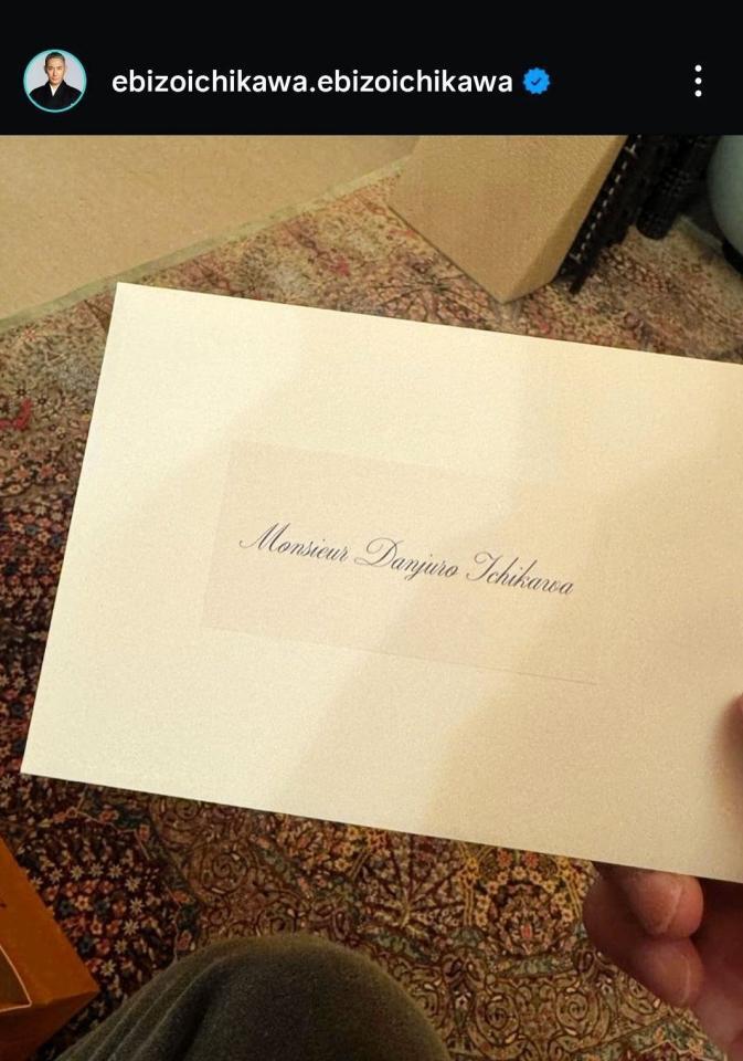 市川團十郎のインスタグラム（＠ｅｂｉｚｏｉｃｈｉｋａｗａ．ｅｂｉｚｏｉｃｈｉｋａｗａ）より