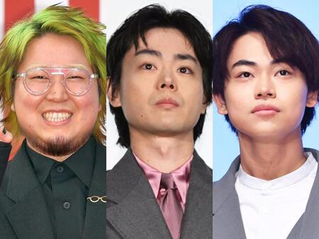 　菅田将暉とこっちのけんと（左）、菅生新樹（右）