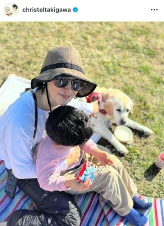 ３月２３日の滝川クリステルのインスタグラム＠ｃｈｒｉｓｔｅｌｔａｋｉｇａｗａより