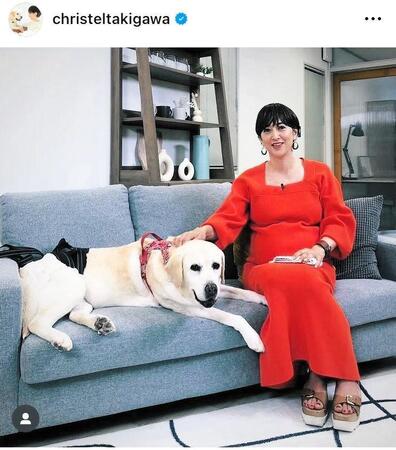 ２３年１０月の滝川クリステルのインスタグラム＠ｃｈｒｉｓｔｅｌｔａｋｉｇａｗａより