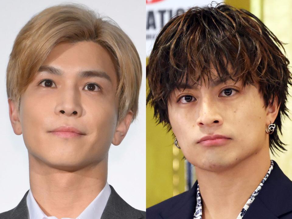 　岩田剛典（左）、白濱亜嵐