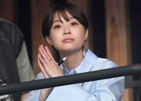 　渡邊渚アナウンサー（５月撮影）