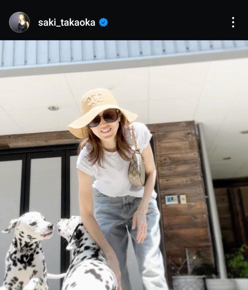 高岡早紀のインスタグラム（＠ｓａｋｉ＿ｔａｋａｏｋａ）より 