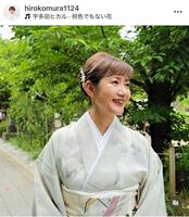 髪をアップにできるほどに。６月４日付の古村比呂のインスタグラム＠ｈｉｒｏｋｏｍｕｒａ１１２４より