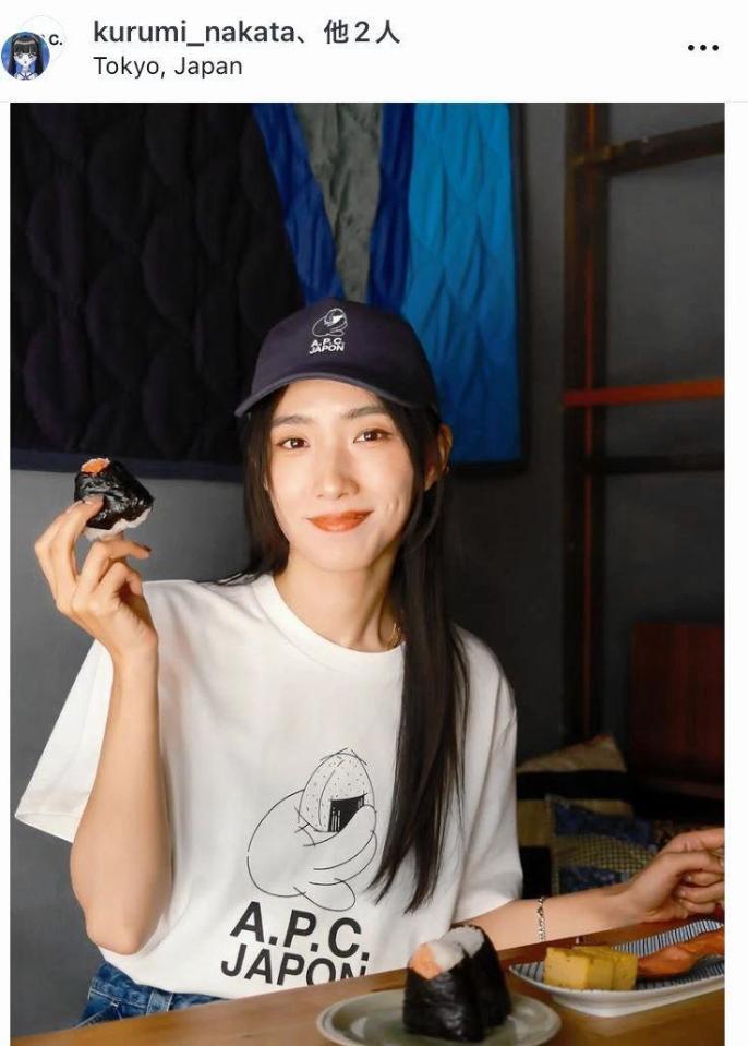 中田クルミのインスタグラム＠ｋｕｒｕｍｉ＿ｎａｋａｔａより