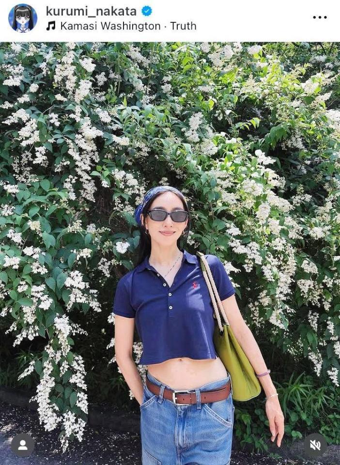 中田クルミのインスタグラム＠ｋｕｒｕｍｉ＿ｎａｋａｔａより