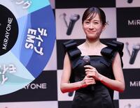 　新商品をＰＲする前田敦子（撮影・石井剣太郎）