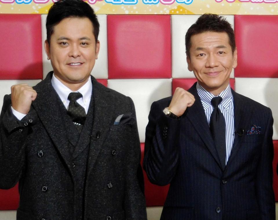 　くりぃむしちゅー・有田哲平（左）と上田晋也