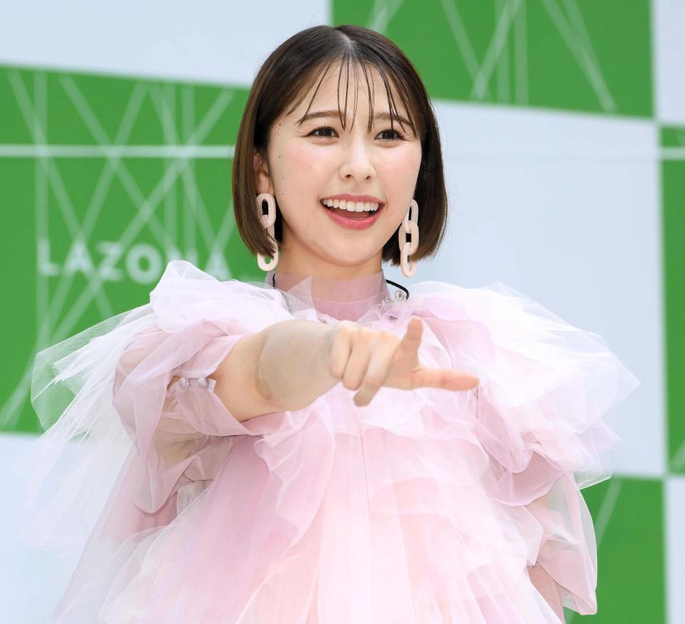 　イベントに登場した玉井詩織＝２０２４年撮影