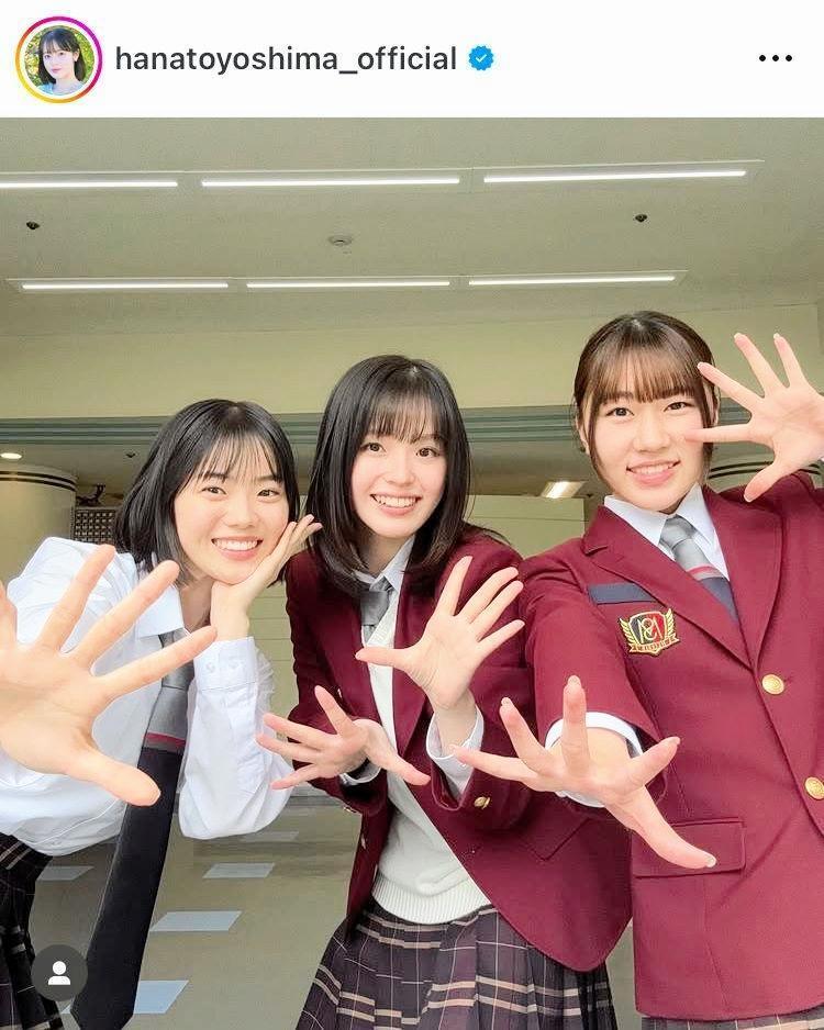 ドラマの時はこの長さ！豊嶋花のインスタグラム＠ｈａｎａｔｏｙｏｓｈｉｍａ＿ｏｆｆｉｃｉａｌより