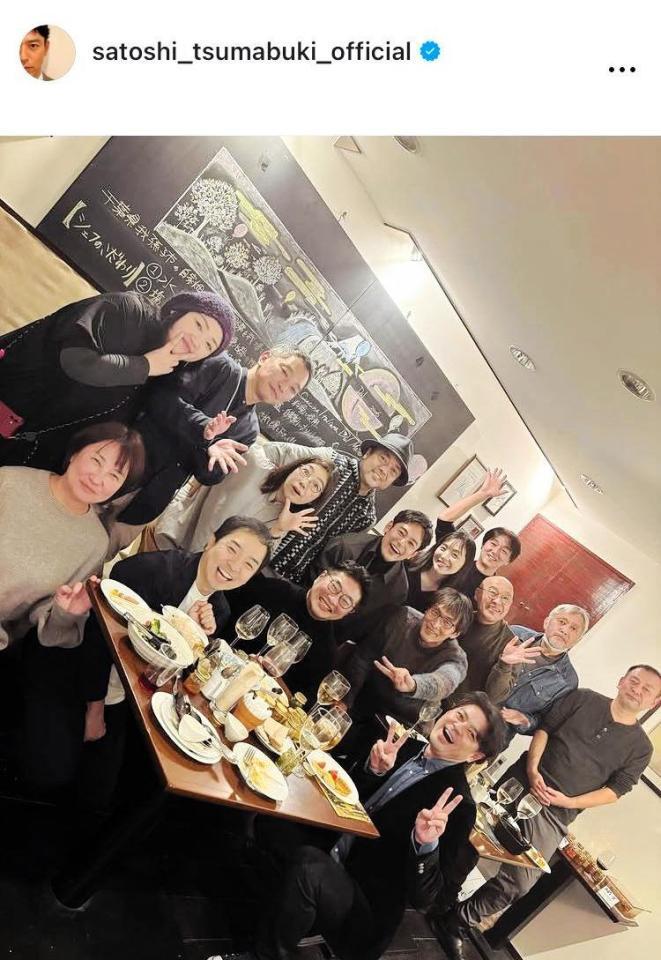 主演した大河ドラマ「天地人」の新年会。いまでも仲良し。妻夫木聡のインスタグラム＠ｓａｔｏｓｈｉ＿ｔｓｕｍａｂｕｋｉ＿ｏｆｆｉｃｉａｌより