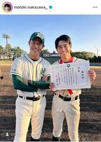 ２３年１２月の中沢元紀のインスタグラム＠ｍｏｔｏｋｉ．ｎａｋａｚａｗａ＿より