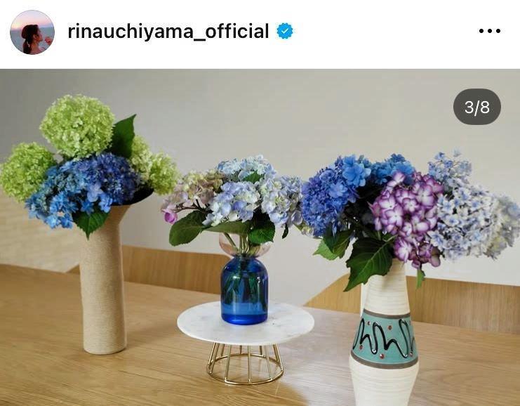 内山理名のインスタグラム＠ｒｉｎａｕｃｈｉｙａｍａ＿ｏｆｆｉｃｉａｌより