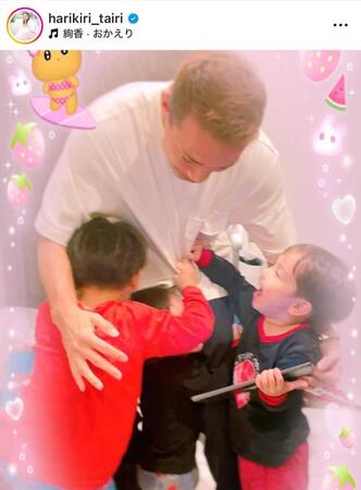 　平愛梨のインスタグラム（ｈａｒｉｋｉｒｉ＿ｔａｉｒｉ）より