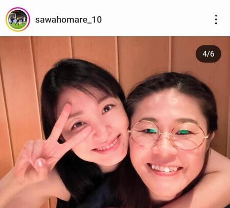 　澤穂希さんのインスタグラム（＠ｓａｗａｈｏｍａｒｅ＿１０）から