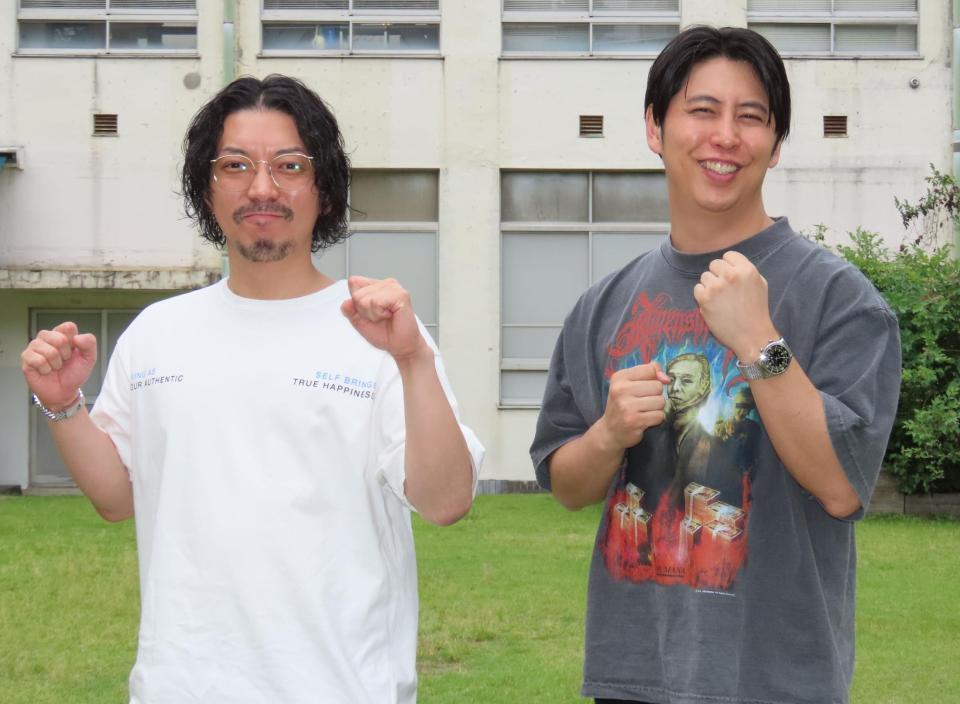 　史上最大規模の単独ライブ「将来の夢」を開催するニューヨーク・嶋佐和也（左）と屋敷裕政