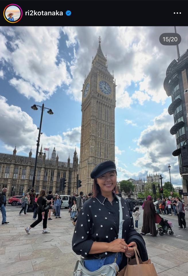 　田中律子のインスタグラム＠ｒｉ２ｋｏｔａｎａｋａより