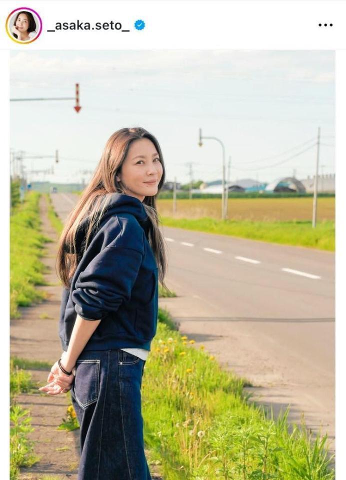 　「旅サラダ」で北海道を旅した瀬戸朝香。６月１２日付のインスタグラム＠＿ａｓａｋａ．ｓｅｔｏ＿より