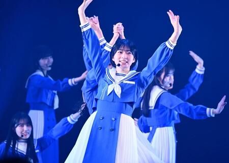 　躍動する僕が見たかった青空の（左から）山口結杏、伊藤ゆず、杉浦英恋、長谷川稀未