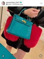 　クリスマスカラーのケリー！石田安奈のインスタグラム＠ａｎｎａｉｓｈｉｄａ＿０５２７より