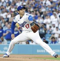 　パドレス戦に先発した大谷（共同）