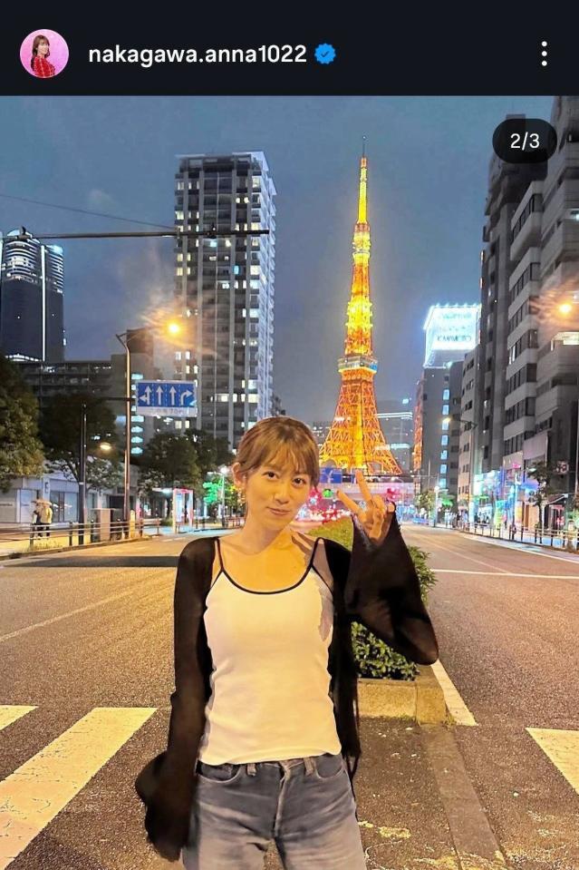 中川安奈のインスタグラム（＠ｎａｋａｇａｗａ．ａｎｎａ１０２２）より