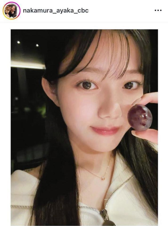 　中村彩賀アナのインスタグラム＠ｎａｋａｍｕｒａ＿ａｙａｋａ＿ｃｂｃより